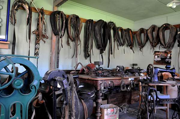 Horse tack repairer. by Tony Polglase