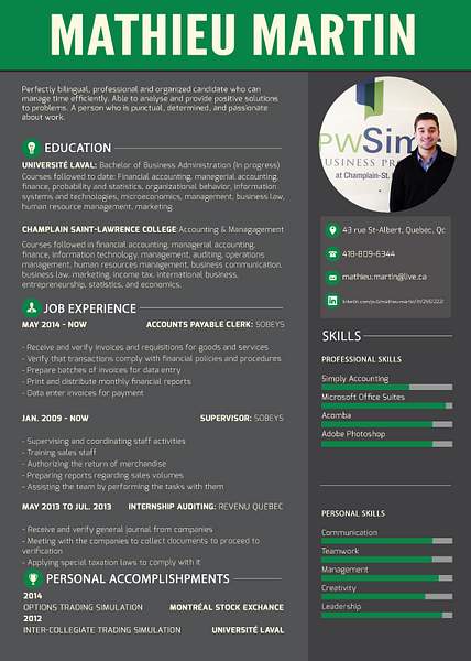 Resume by MathieuMartin