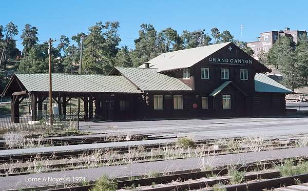 ATSF Grand Canyon Station in 1974 by ArizonaLorne
