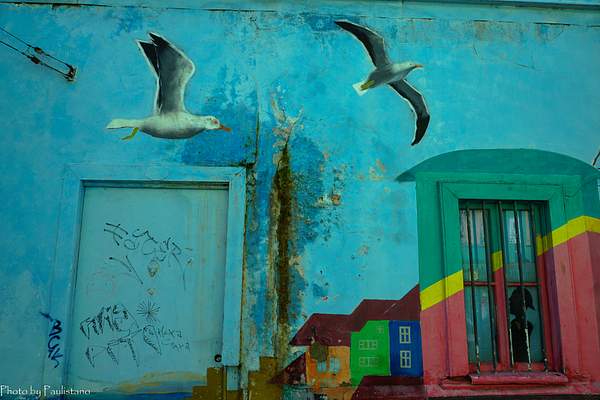 In the old town of Valparaíso by Vladimir Zhdanov