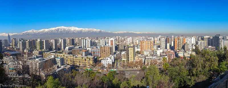 Panorama of Santiago