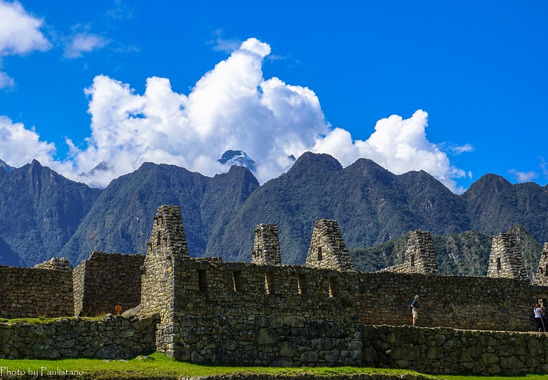 The houses of Machu Picchu