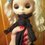 Ghost, custom Blythe doll