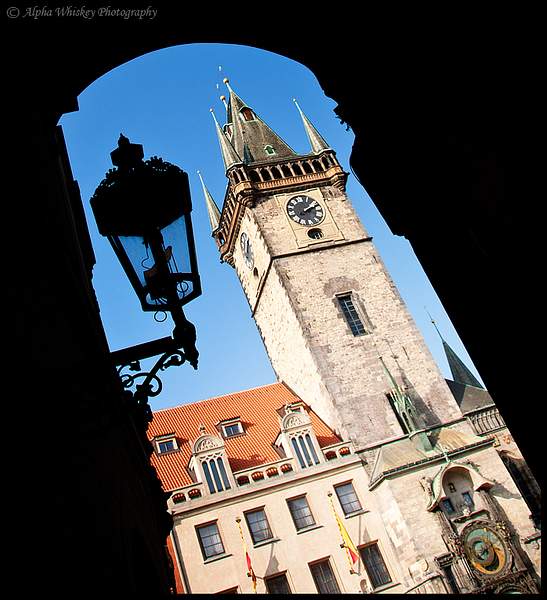 Prague Clock Tower by Alpha Whiskey Photography