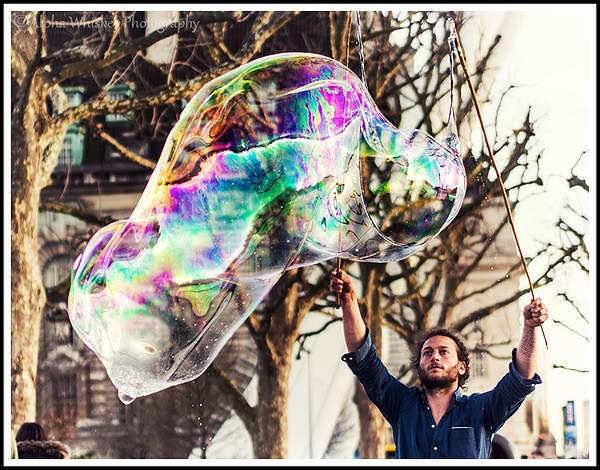 Bubble and Street by Alpha Whiskey Photography