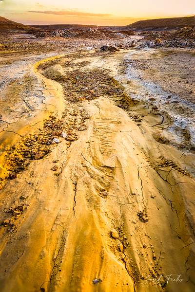 Rain River in Desert-1 by Garth Fuchs