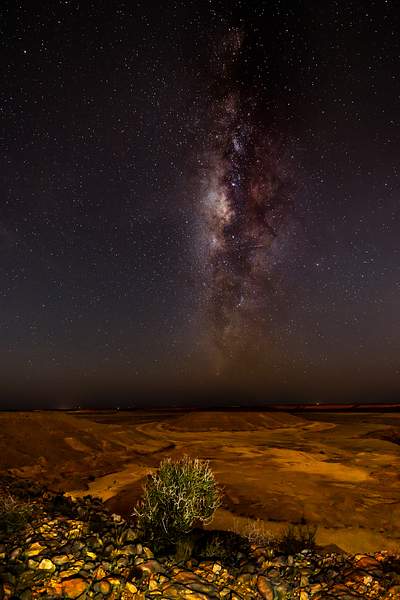 Milky Way over the desert in the Yemen by Garth Fuchs