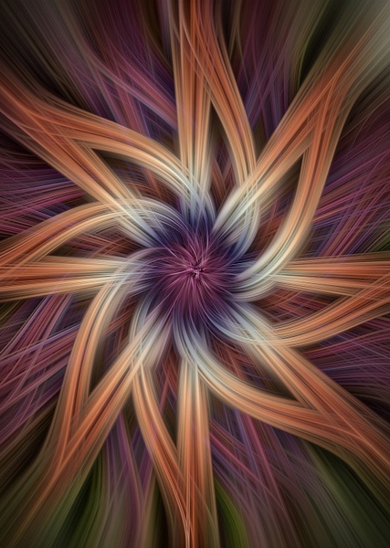 No.3-Spiral-Orange-fractal-art - Fine Art 
