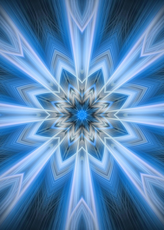 No.4-Lite-Blue-snowflake-fractal