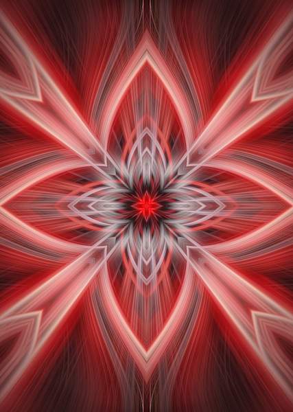 No.15-Red-Star-Pattern-Fractal by LuminousLight