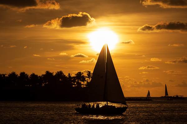 Key West Sailing Sunset by Brad Balfour