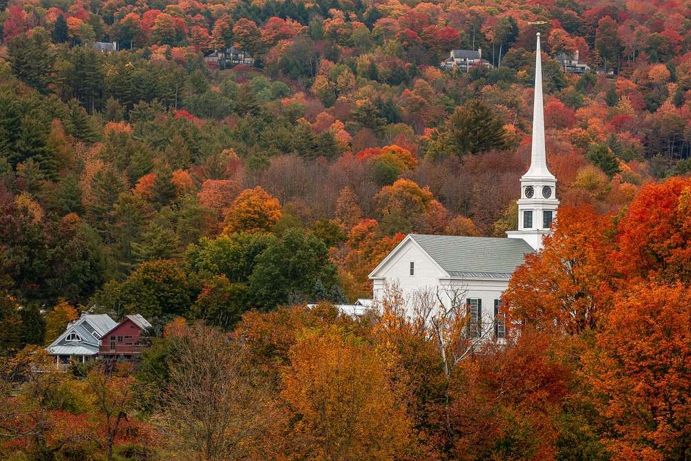 Stowe, Vermont in Autumn