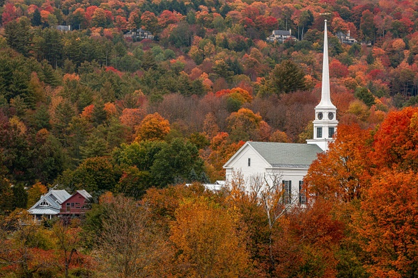 Stowe, Vermont in Autumn - John Dukes Fine Art Photography
