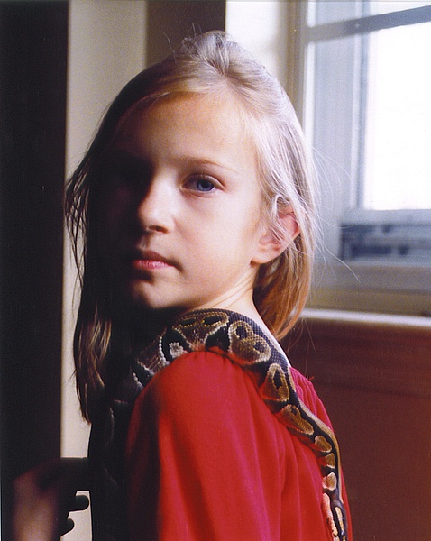 girl with snake - Children - Photography by Michalh 