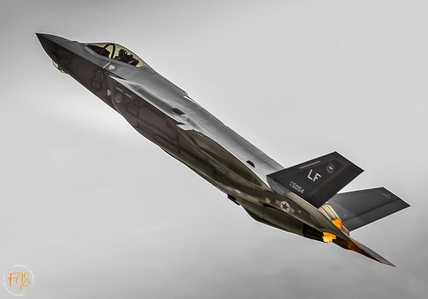 F-35 Climb Out - Airshows - Fredrick Shacklett Fine Art Photography 