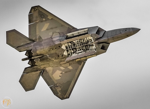 F-22 Bomb Bay Doors Open - Airshows - Fredrick Shacklett Fine Art Photography 