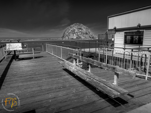Pier at the Rock - Morro Bay Rock, Calif - Fredrick Shacklett Fine Art Photography 