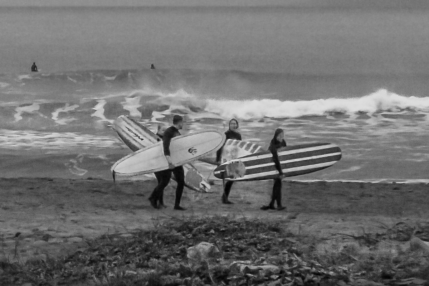Surfing, days end