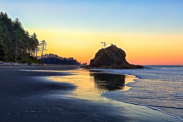 _MH_2131 Early Light at Second Beach - Pacific Coast Beaches - Gary Hamburgh Photography 