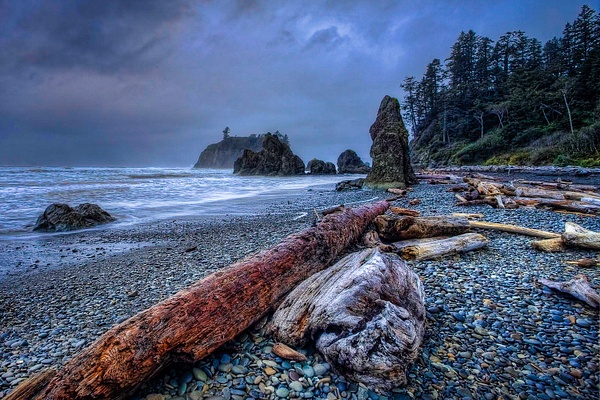 Ruby Beach after the Storm - Pacific Coast Beaches - Gary Hamburgh Photography