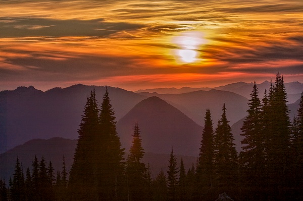 _MH_2697 Sunset in the Cascades - Landscapes - Gary Hamburgh Photography 