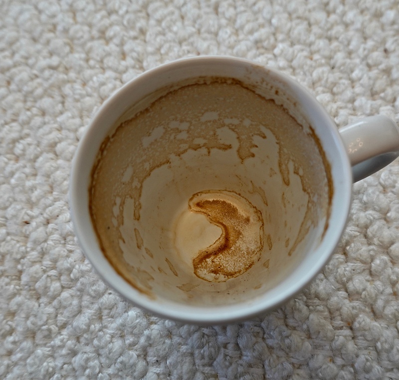 crema  left in cup after espresso