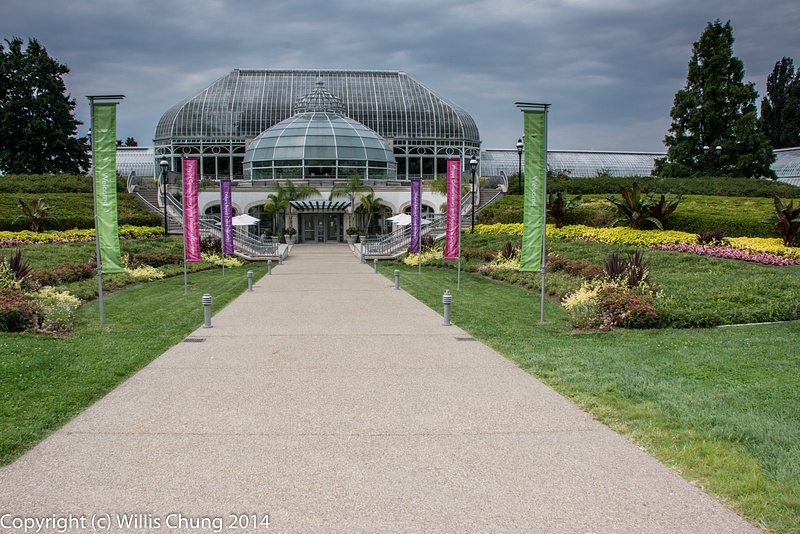 Arriving at the Phipps Conservatory in Pittsburgh