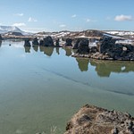 2016Apr Iceland Day 9: Dimmuborgir Guesthouse & Höfði