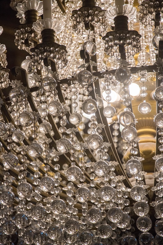 Details of the chandelier