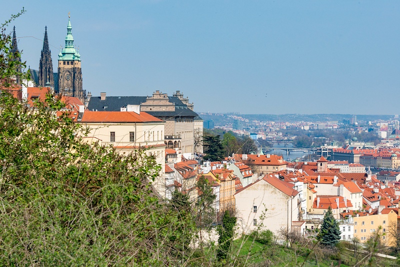 Prague Castle with Schwarzenberg Palace looking over Mala Strana.