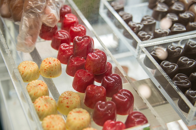 Some of the delicious looking treats available at Ethyl M Chocolates.