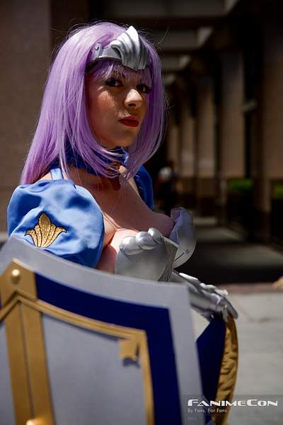 Lavender Haired, Silver Armored Warrior 210 by Greg...
