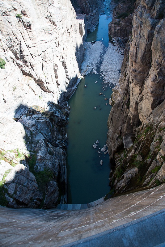 Looking down Wild Bill Cody Dam.jpg