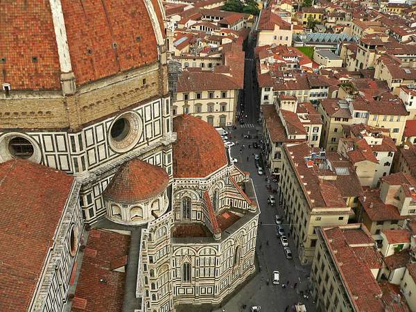 Duomo Florence from bell tower by User8543824