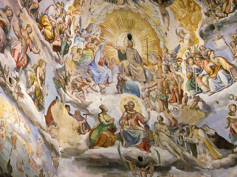 Fresco inside Dome (Vasari `s fresco)