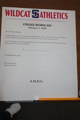 NLI Signing Day Winter 2020