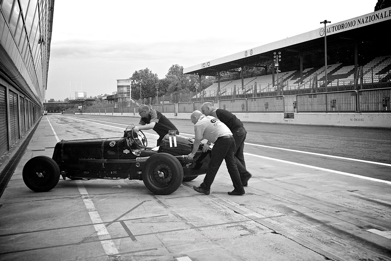 Historical car in Monza